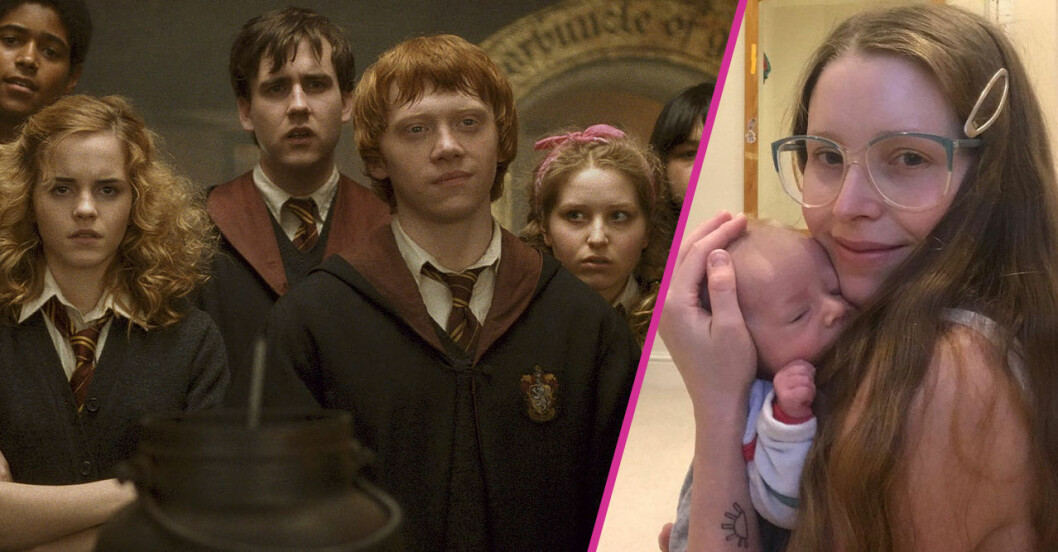 Harry Potter-skådisen Jessie Caves 3 månader-bebis vårdas för covid-19.