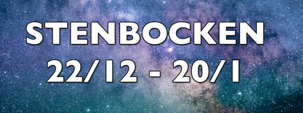 Veckans horoskop för stenbocken v 35 2018