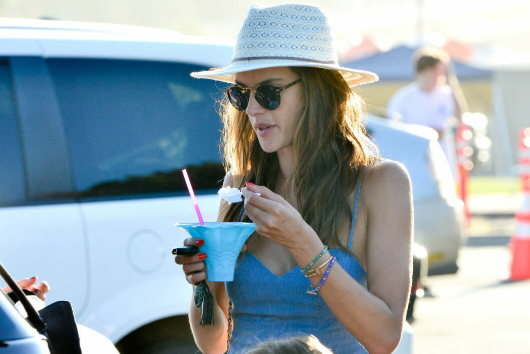 Alessandra Ambrosio Out AT The Carnival With The Children.