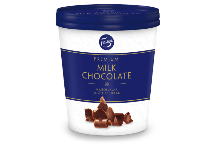 Glass med smak av Fazer mjölkchoklad