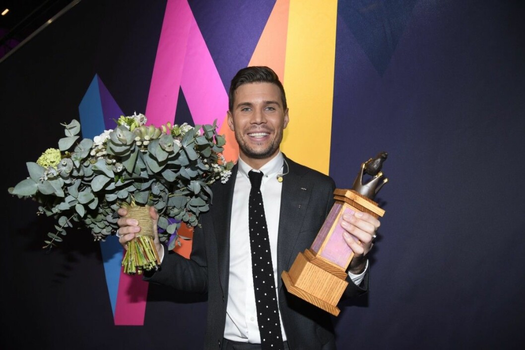 Robin Bengtsson Melodifestivalen, final, Friends arena, Stockholm, 2017-03-11<br /> (c) Karin Törnblom / IBL