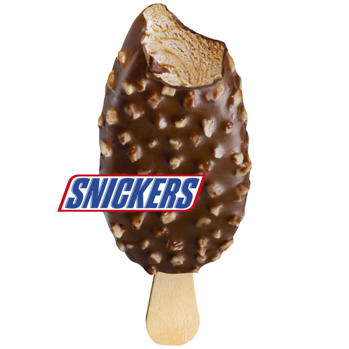 Snickersglass på pinne