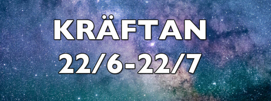 Veckans horoskop för kräftan v 35 2018