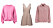 Klänningar, toppar, blusar och jackor i rosa. 