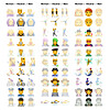 Alla personemojis finns nu som en icke-binär variant.