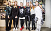 Terese, Sara Z, Sara J och Hanna från FRIDA träffade Marcus & Martinus.