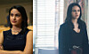 Frisyren Camila Mendes som spelar Veronica Lodge hade i säsong 1 versus den vi såg henne i under säsong 2.