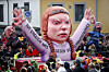 Figur av Greta Thunberg under en parad i Dusseldorf, Tyskland. Foto: REUTERS/Wolfgang Rattay
