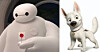 Baymax och Bolt.