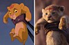 Lilla Simba döps i Lejonkungen.