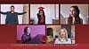 Nästan hela gänget från High School Musical rev av låten We’re All in This Together. Foto: Youtube.