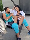 Stephen och Ayesha Curry ser ut att trivas tillsammans i sin karantän.