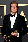 Brad Pitt innan karantän.