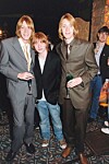 James Phelps, Rupert Grint och Oliver Phelps vid premiären av ”Harry Potter och fången från  Azkaban” år 2004.