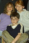 Daniel Radcliffe, Rupert Grint och Emma Watson.