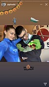 Skärmdump från Instagram Story.