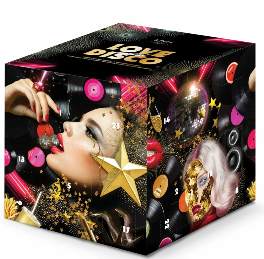 Adventskalender med smink till julen 2019, från Nyx