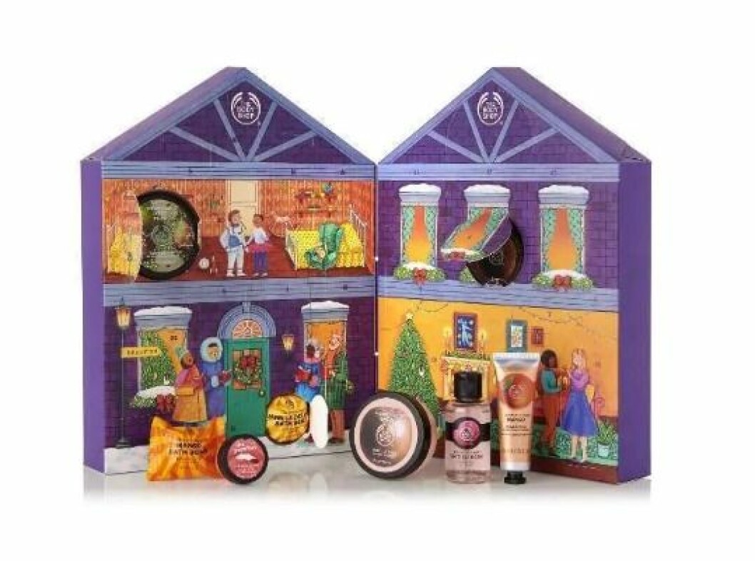 Adventskalender med skönhetsprodukter från The body shop