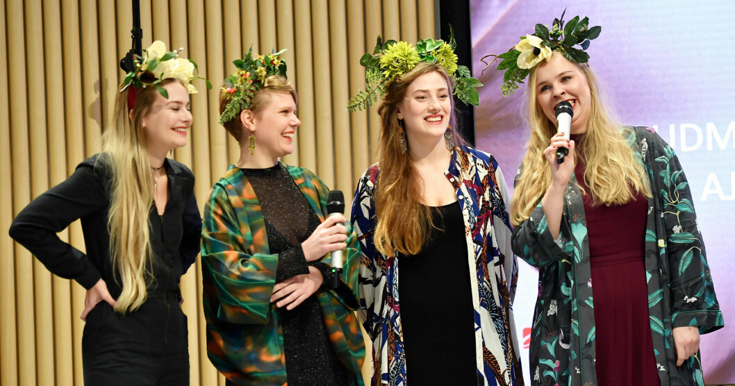 Foto: Stina Stjernkvist/TT Åkervinda uppträder på Allsång på Skansen den 23 juli 2019.