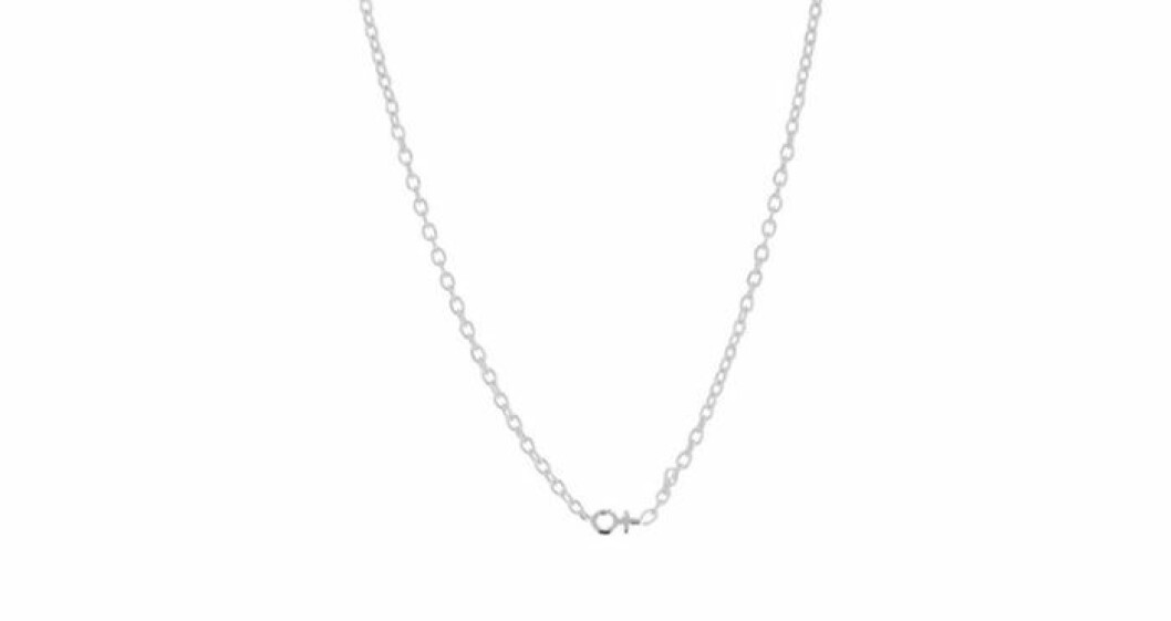 Äkta silver kvinnosymbol halsband