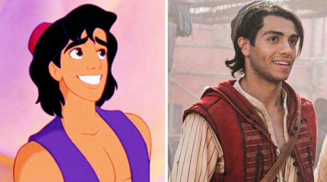 Tecknade Aladdin vs den otecknade. Aladdin