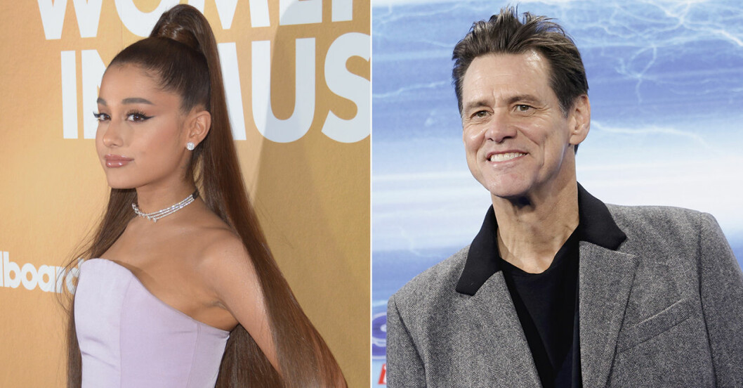 Ariana Grande erkänner sin crush på Jim Carey. Ariana Grande och Jim Carey