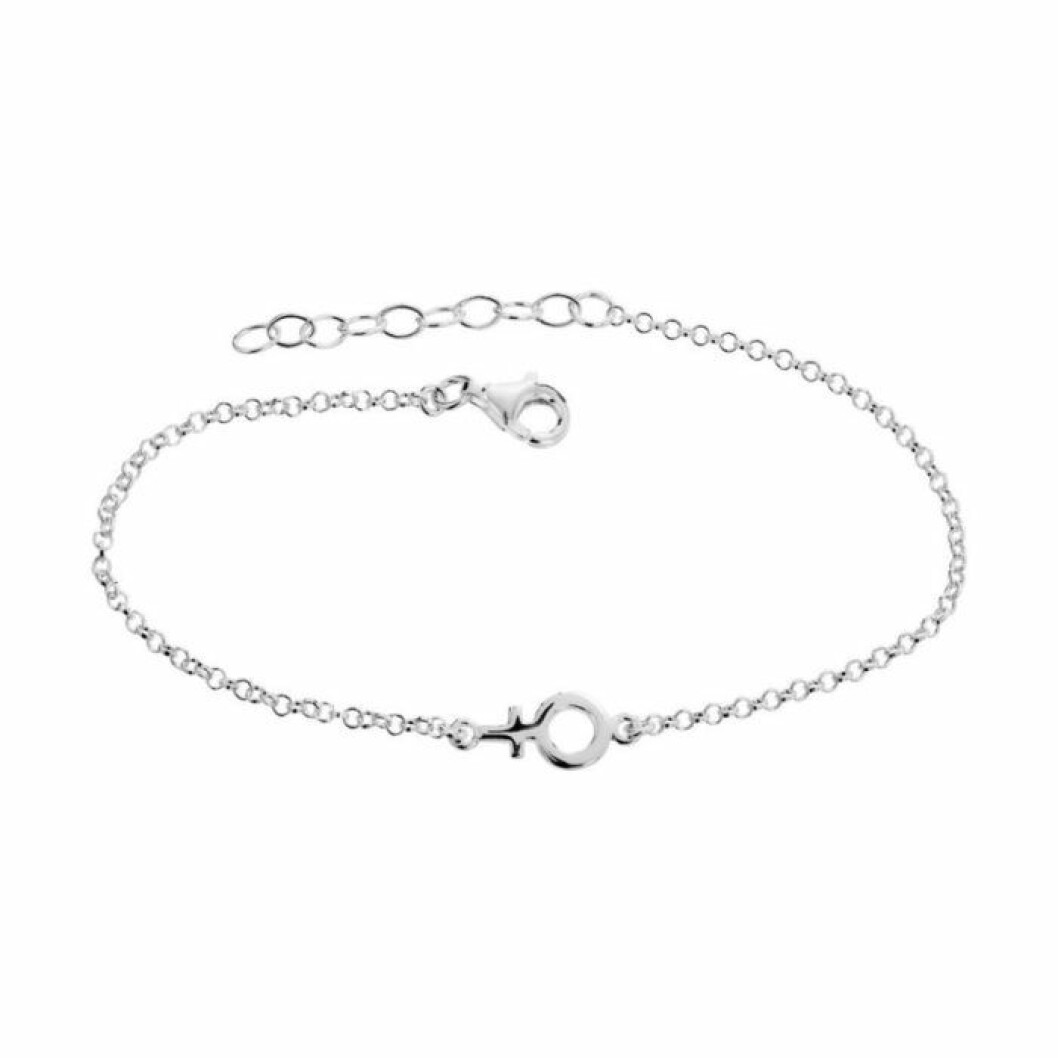 Armband äkta silver kvinnosymbol
