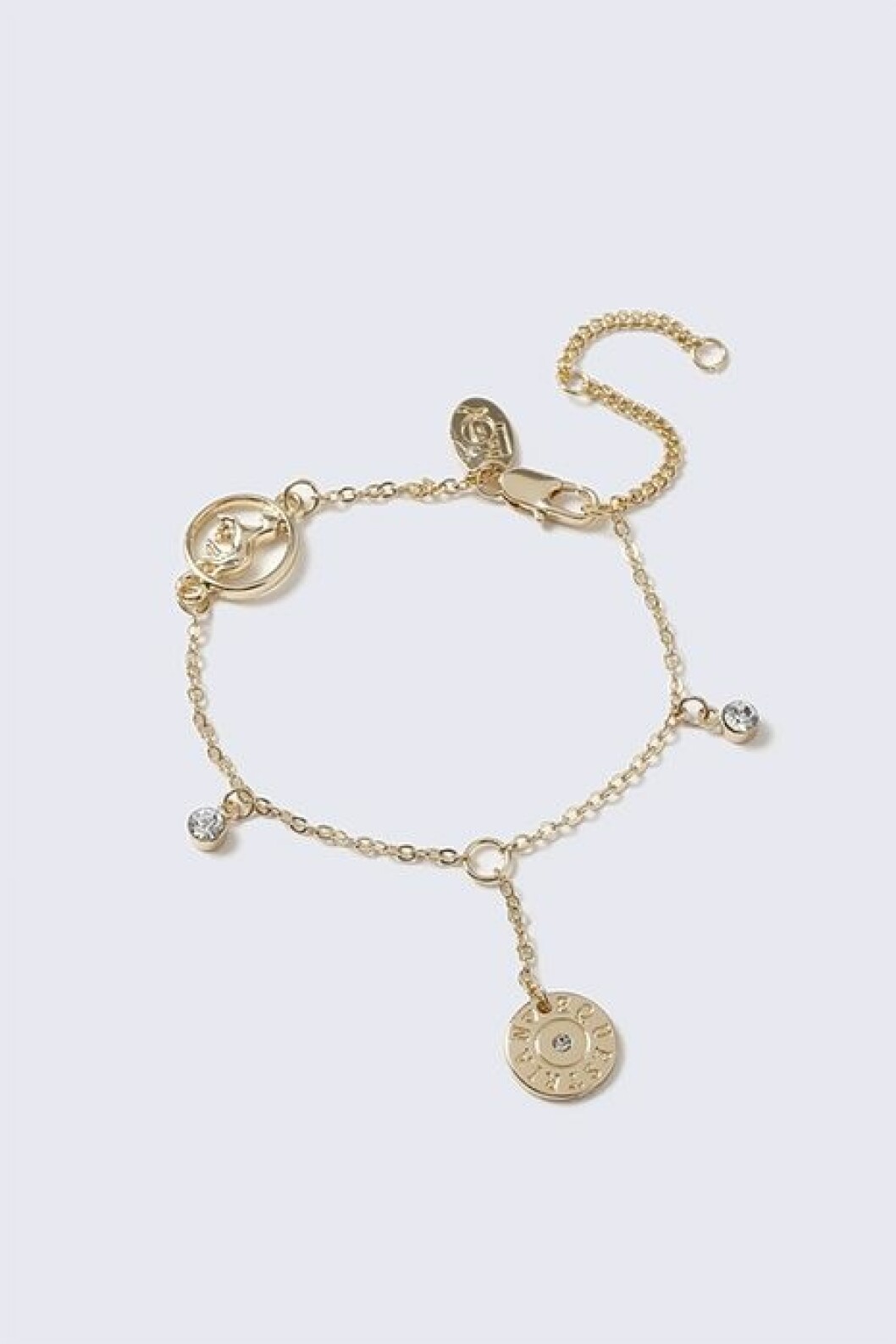 Guldiga armband hästar