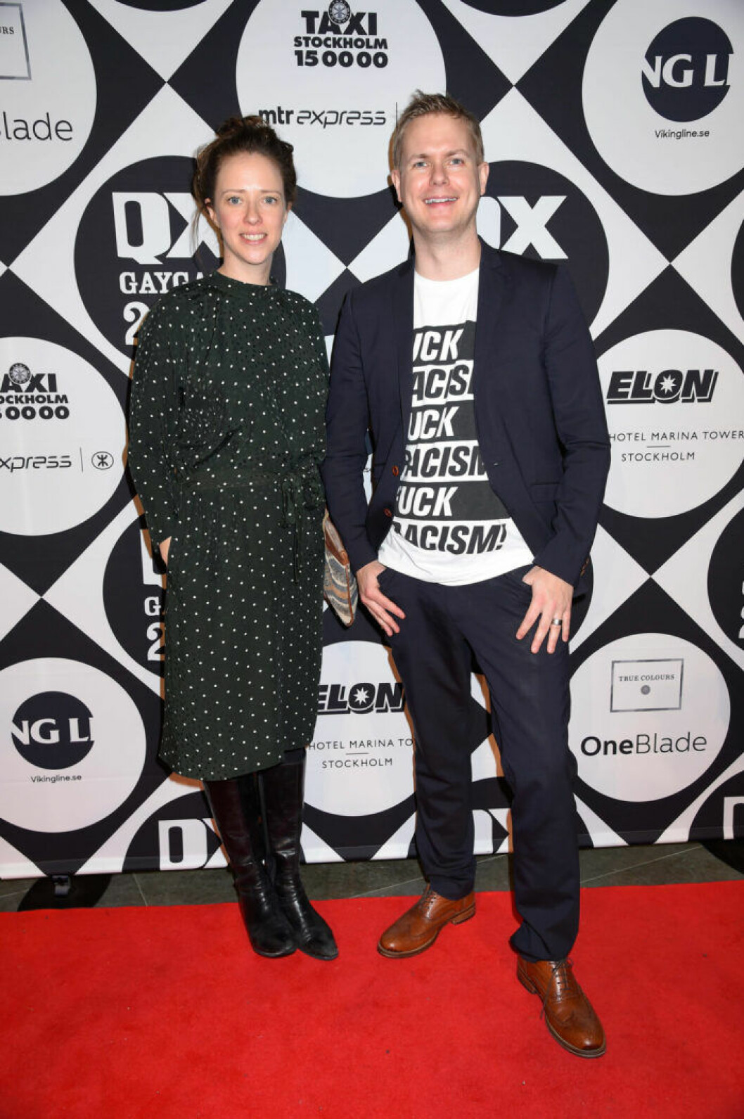 Åsa Lindhagen och Gustav Fridolin. Åsa Lindhagen och Gustav Fridolin på QX-galan 2019