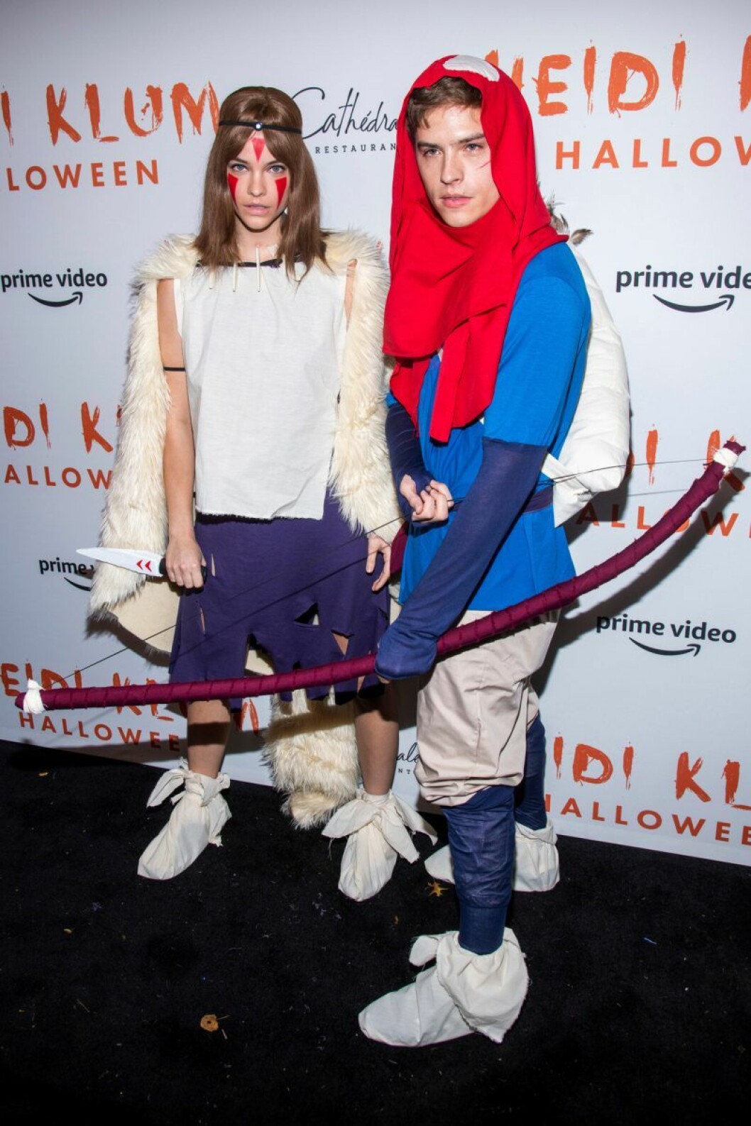 Barbara Palvin och Dylan Sprouse. Barbara Palvin och Dylan Sprouse på Heidi Klums halloweenfest 2019