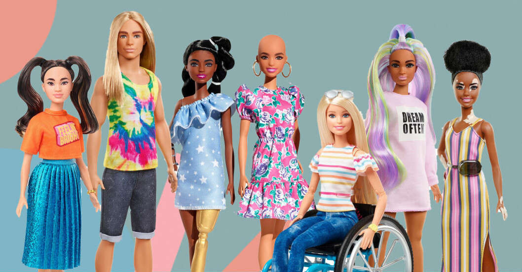Mattel lanserar mer inkluderande Barbie-dockor