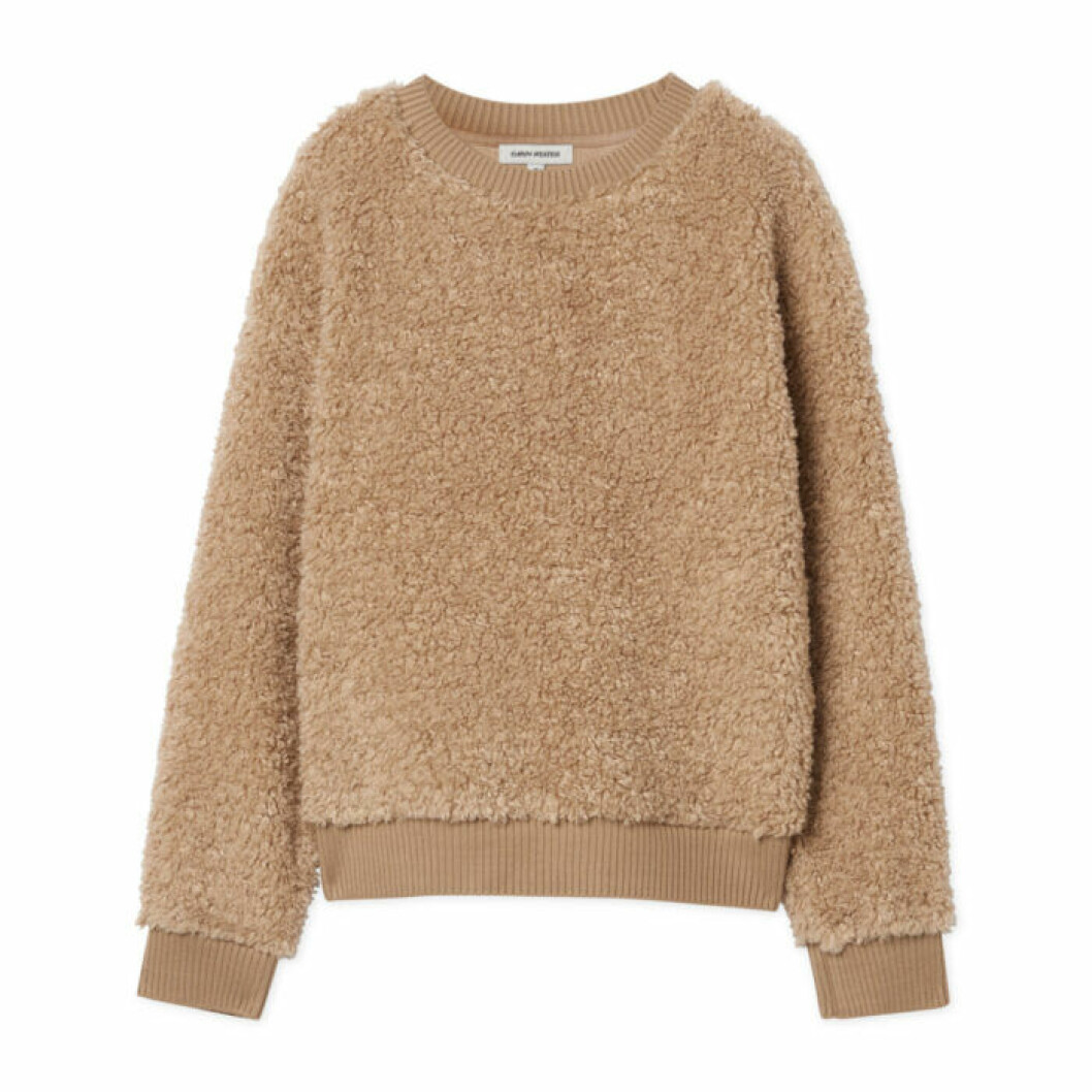 Beige teddytröja för dam till 2019