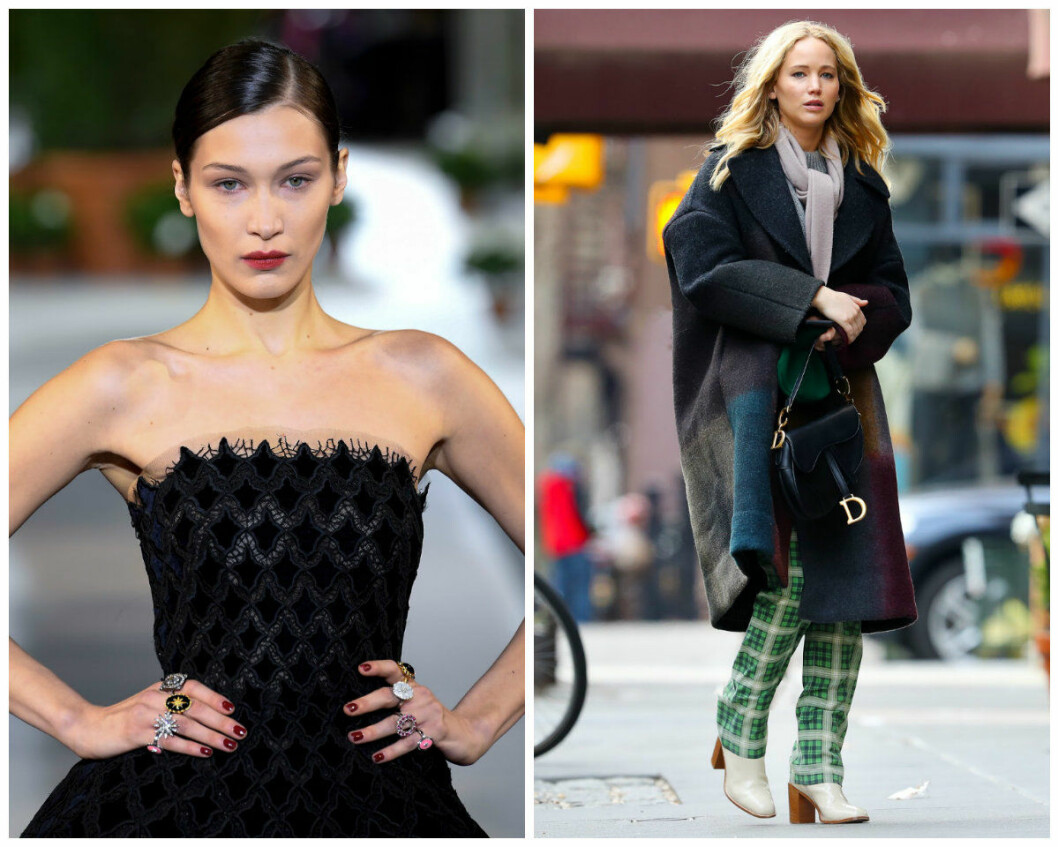 Lika som bär: Bella Hadid Jennifer Lawrence