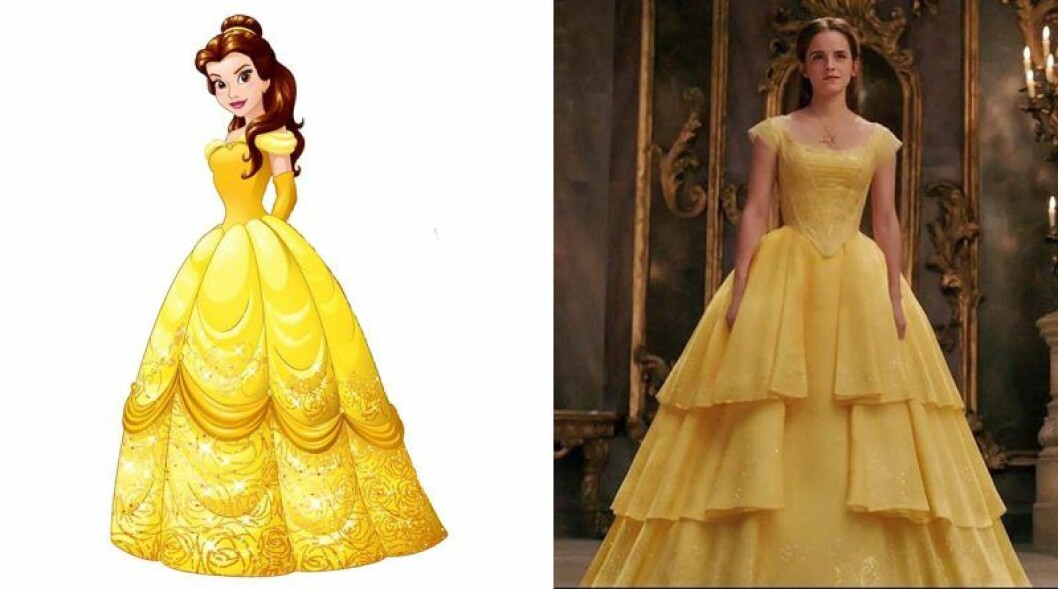 Belle från Skönheten och odjuret. Emma Watson spelar Belle