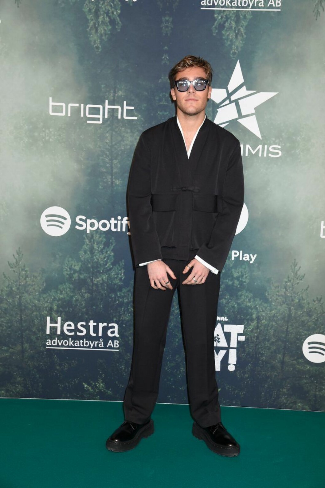 Benjamin Ingrosso. Benjamin Ingrosso på röda mattan på Grammisgalan 2020