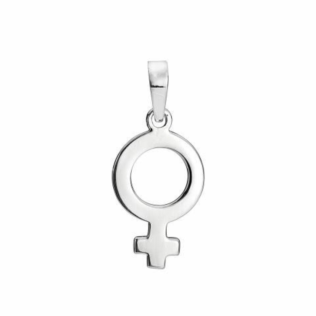 Berlock i äkta silver kvinnosymbol
