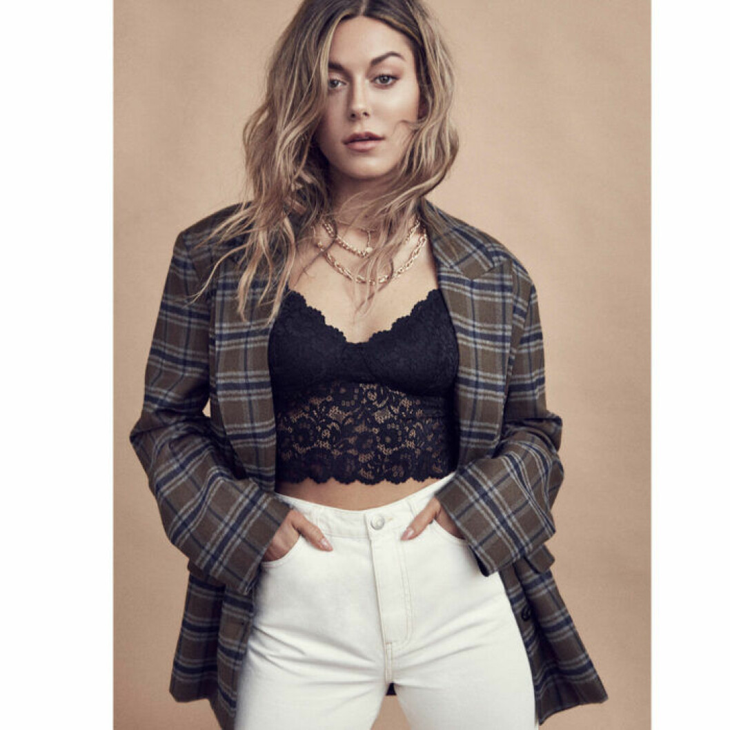 Bianca Ingrosso för Gina tricots jeanskampanj. Bild: Gina tricot Bianca Ingrosso gina tricot höstkampanj