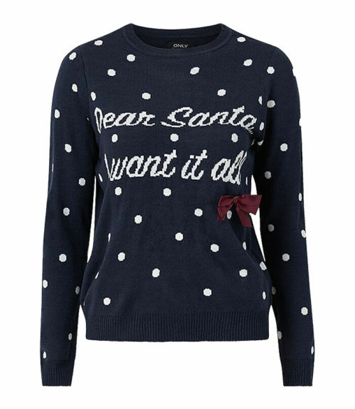 blå jultröja från only