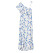 Blå blommig klänning