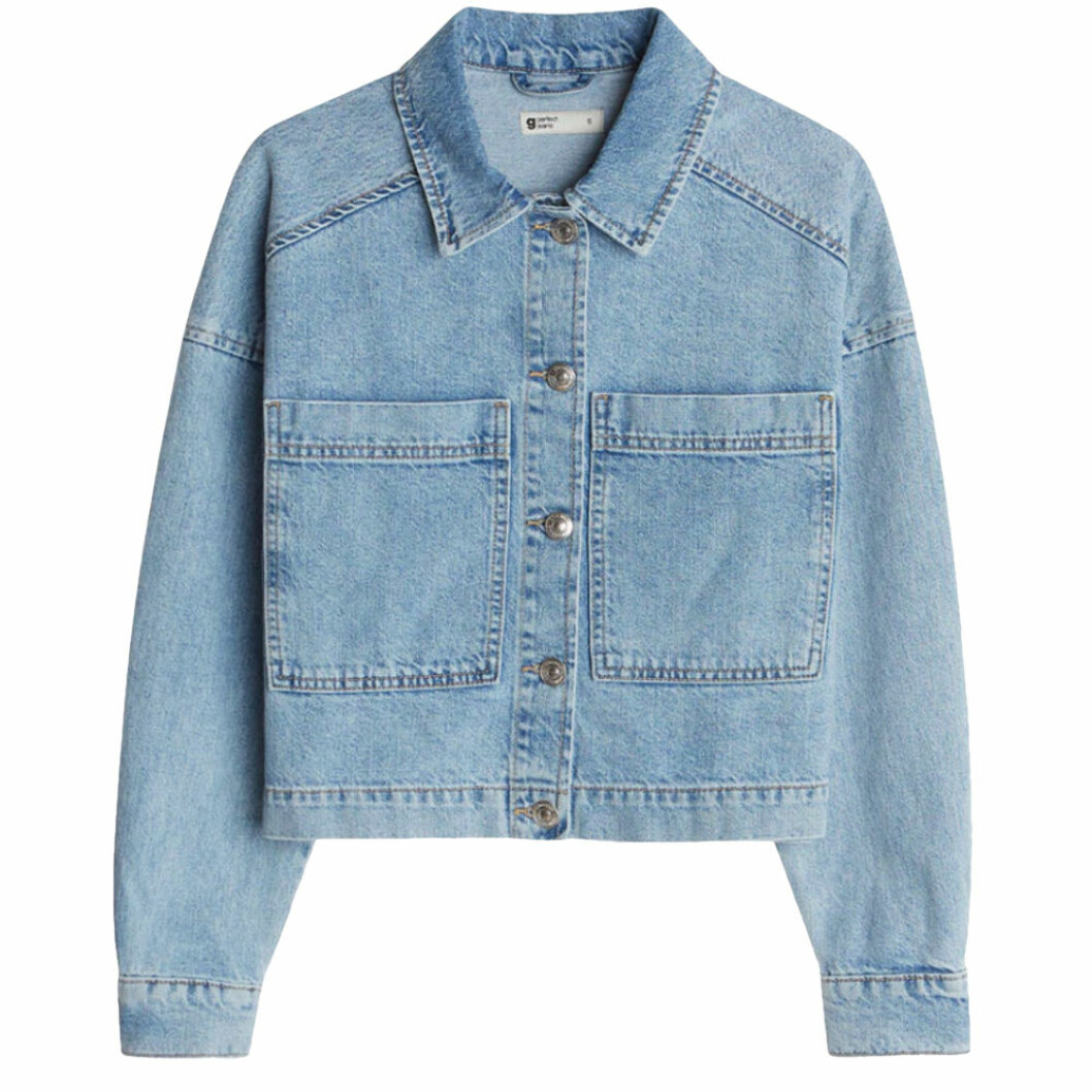 Blå oversize jeansjacka från Gina tricot