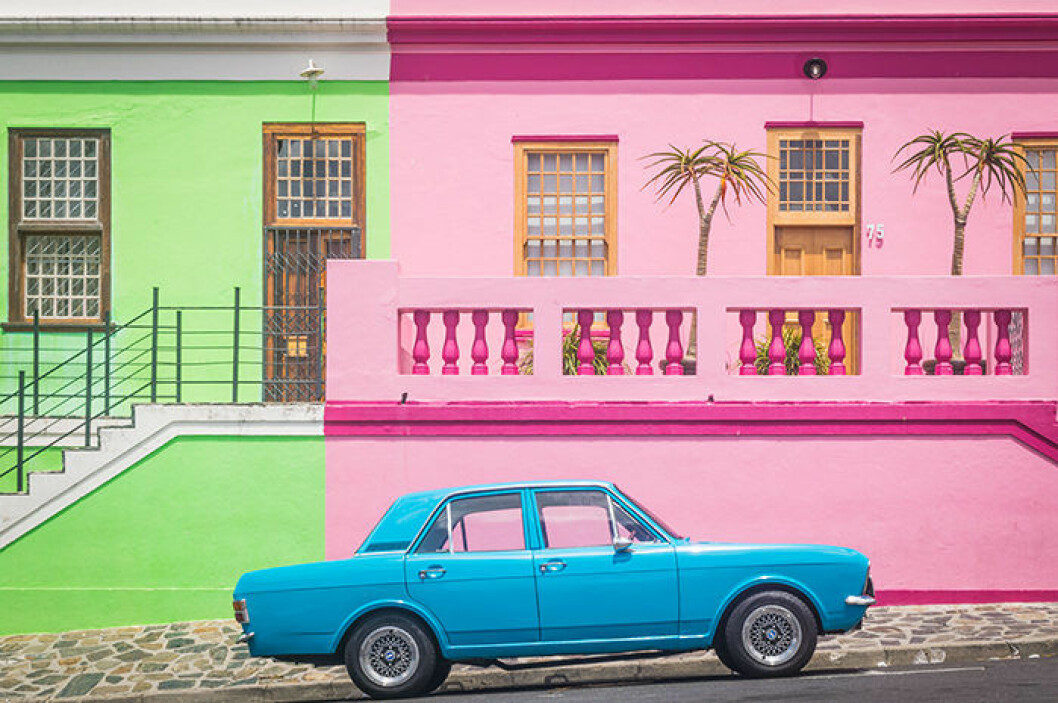 Foto: Claudio Fonte/Unsplash Bo-Kaap i Kapstaden, Sydafrika är färgglatt