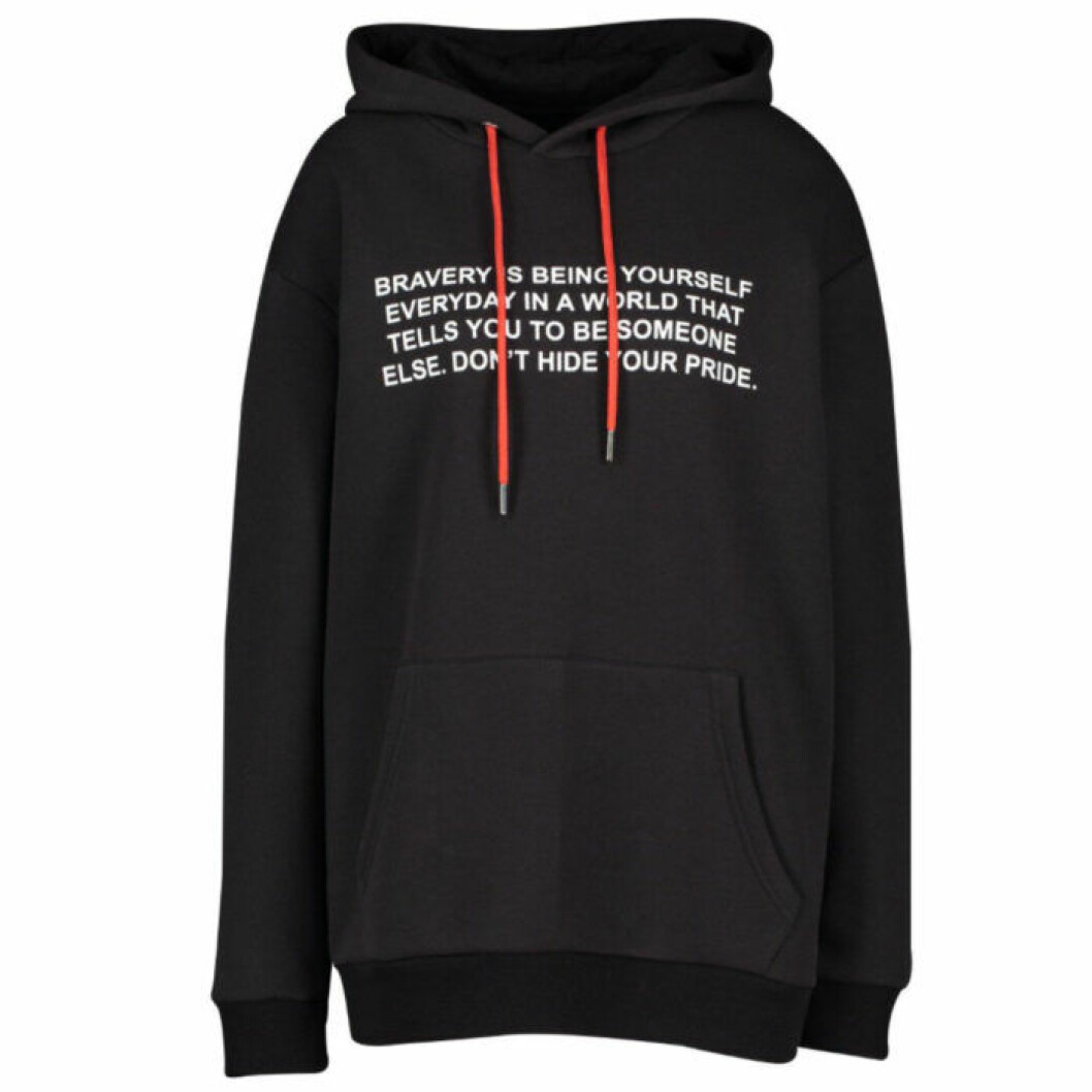 Svart hoodie