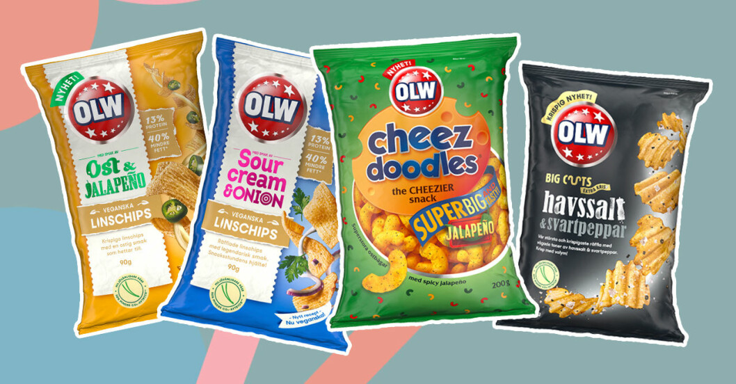 Nyheter från OLW 2021 – 4 nya smaker på chips och ostbågar