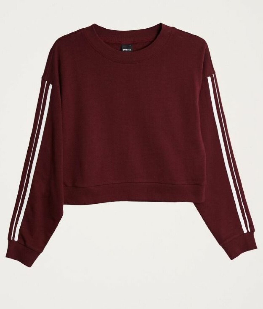 Vinröd sweatshirt till våren