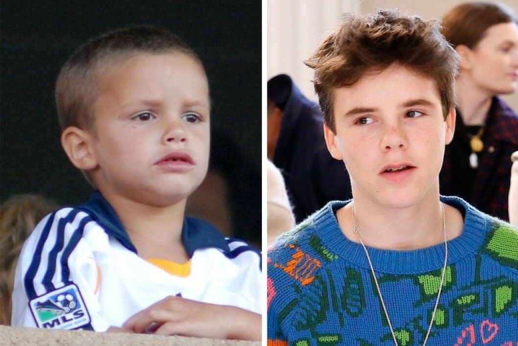 Cruz Beckham som barn och som tonåring