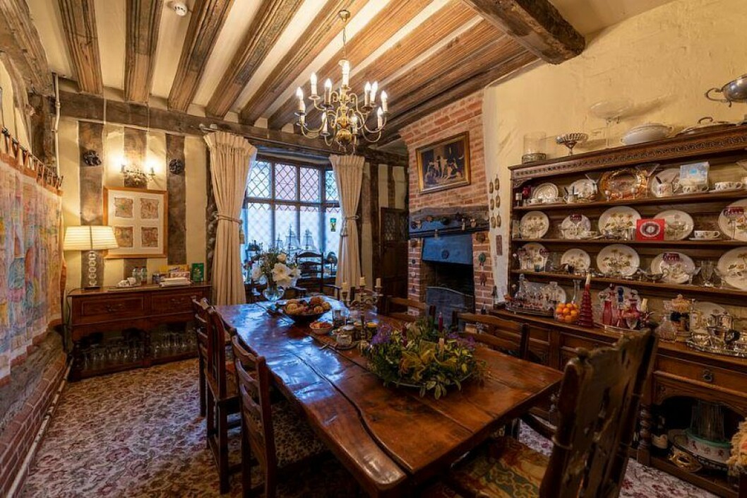 Hela huset andas Harry Potter, fast familjen inte ens visste att huset var med i filmen. Matsal i De Vere House
