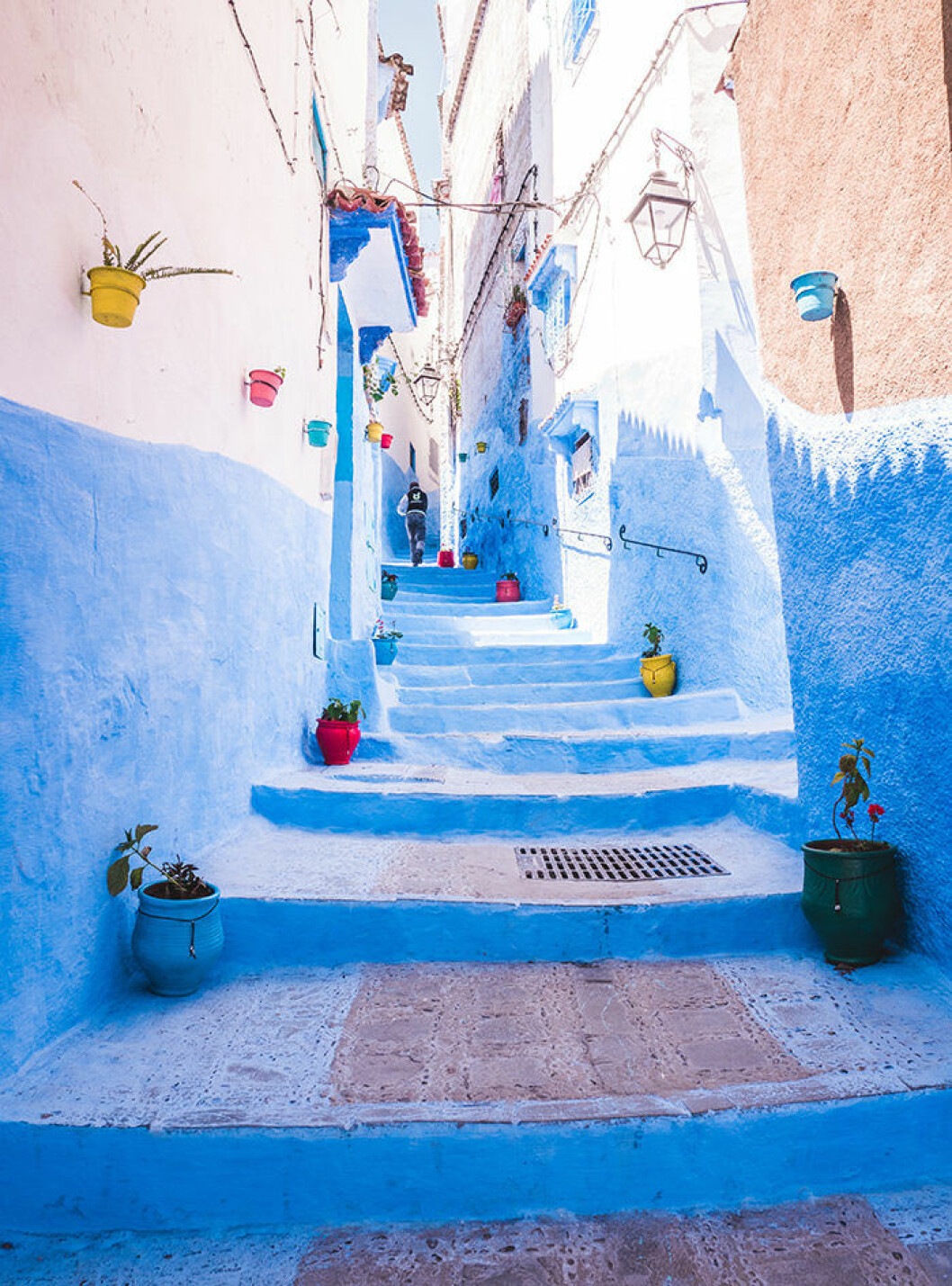 Foto: Doran Erickson/Unsplash Chefchaouen i Marocko är känd för sina blåa fasader