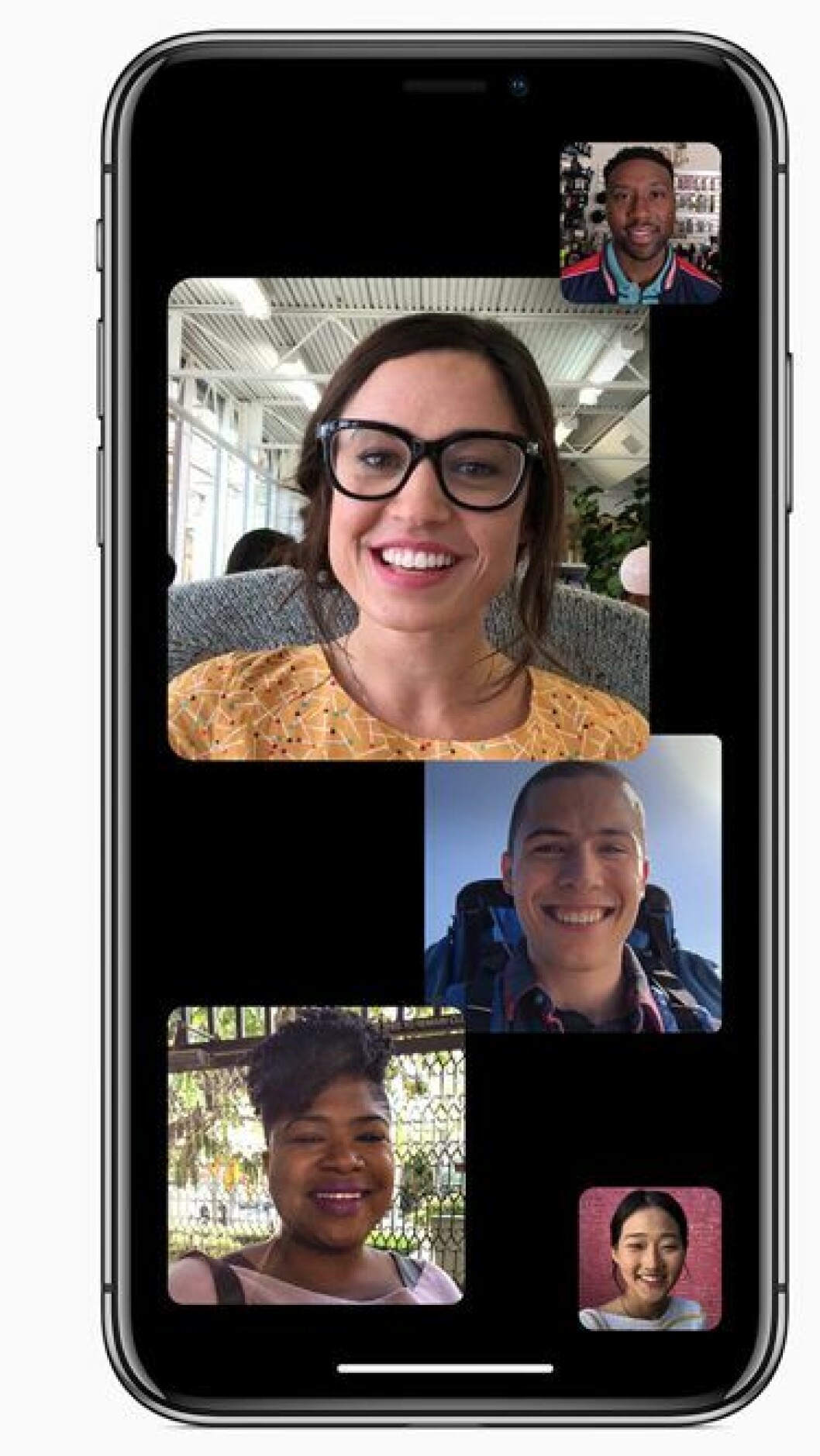 Gruppsamtal i Facetime är nu möjligt med nya iOS12 för iPhone.
