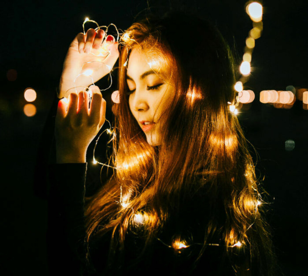 Ljusslingor, fairy lights, för håret!
