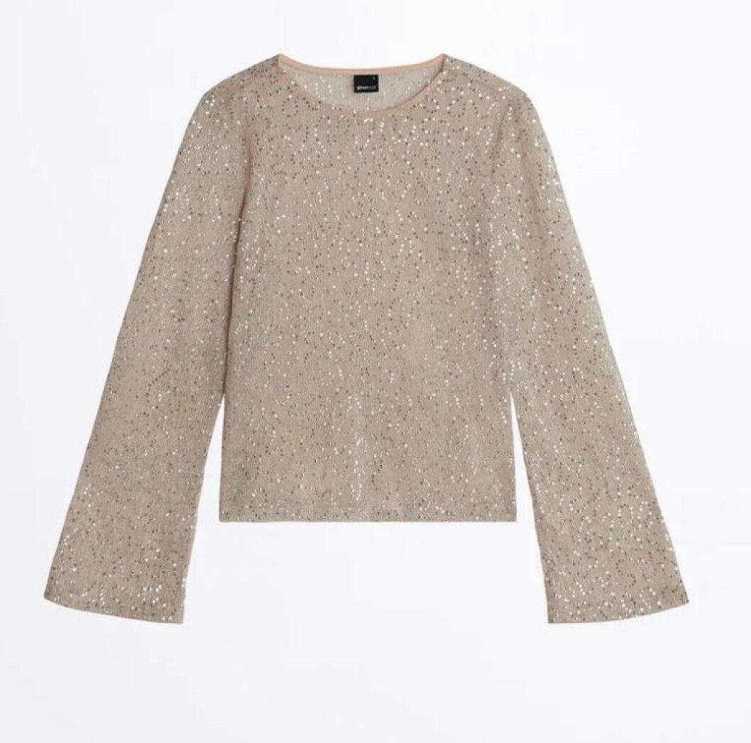 Festtopp med paljetter från Gina tricot